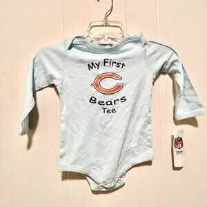 Chicago Bears NFL My First Bears Tee Snap Baby Blue 24M